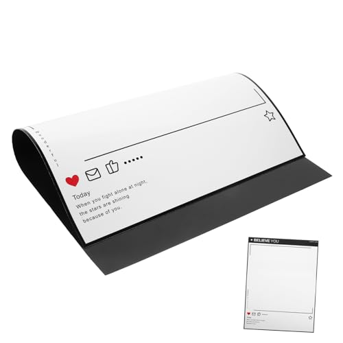 DOITOOL 1 Blatt Magnetische Notiztafel Magnetischer Kühlschrankplaner Magnete Wochenplaner Whiteboard Magnetisches Whiteboard Magnetisches Zeichenbrett Notizblock Weiß Magnet Aus Gummi von DOITOOL