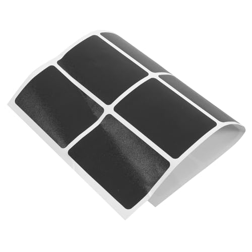 DOITOOL 1 Blatt Tafelaufkleber Wiederverwendbare Schwarze Etiketten für Gläser Flaschen und Vorratsbehälter Abnehmbar für Organisation und Beschriftung im Haushalt und Büro von DOITOOL