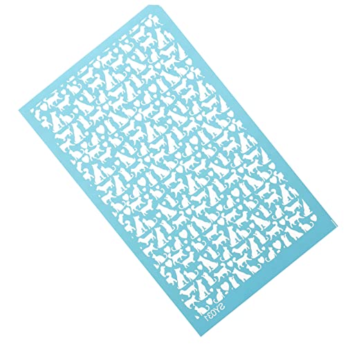 DOITOOL 1 Blatt Tondruckvorlage Polymer -Ton Tierschablonen Dekoration Siebdruckvorlagen Schmuck aus wiederverwendbare Schablonen Siebdruck für Siebdruck aus Polyester von DOITOOL