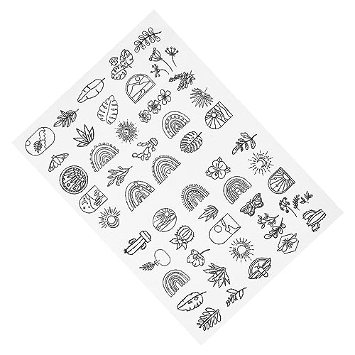 DOITOOL 1 Blatt Wasserlöslicher Stickstabilisator Selbstklebendes Stickvlies für Diy Nähprojekte Waschbar und Ausreißfest für Stoffe Kleidung Hüte und Mehr von DOITOOL