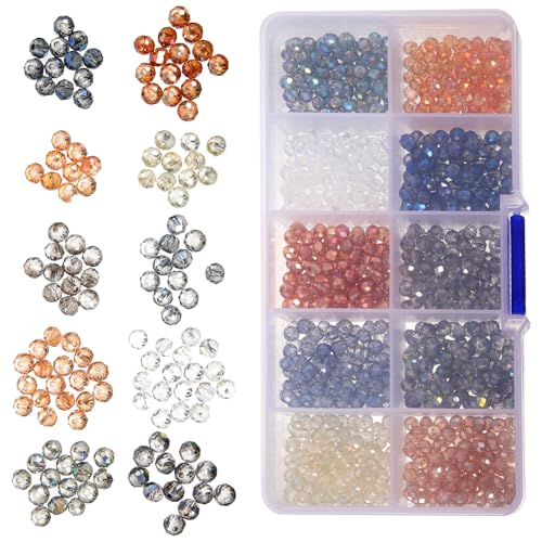 DOITOOL 1 Box Mehrzweck-Glasperlen für Bastelarbeiten, Abstandshalter für Schmuckherstellung, vielseitig für Halsketten, Armbänder, Ohrringe, Designs für Bastel-Enthusiasten DOITOOL 1 Box Mehrzweck-Glasperlen für Bastelarbeiten, Abstandshalter für Schmuckherstellung, vielseitig für Halsketten, Armbänder, Ohrringe, Designs für Bastel-Enthusiasten von DOITOOL