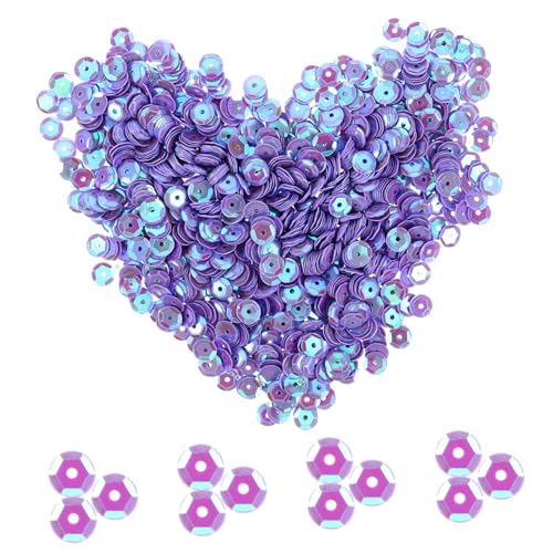 DOITOOL 1 Dekorationsmaterialien mit Pailletten Nähen Stickerei Pailletten funkeln Pailletten zum Basteln Handwerk DIY-Material dekorative runde Pailletten Acryl Violet DOITOOL 1 Dekorationsmaterialien mit Pailletten Nähen Stickerei Pailletten funkeln Pailletten zum Basteln Handwerk DIY-Material dekorative runde Pailletten Acryl Violet von DOITOOL