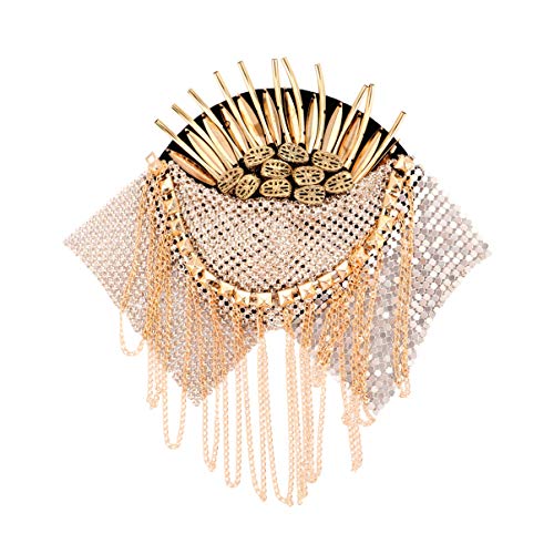 DOITOOL 1 PC Brosche Schulter Quasten Fringe Epaulet Epauletten Decor Epauletten Quaste Goldene von DOITOOL