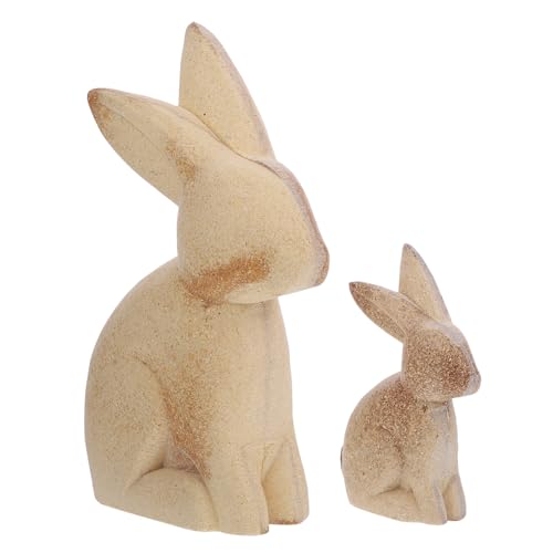 DOITOOL 1 Paar DIY Holzkaninchen Kreative Dekoration für Zuhause und Büro Unvollendete Holzfiguren für Individuelles Malen als für DIY DOITOOL 1 Paar DIY Holzkaninchen Kreative Dekoration für Zuhause und Büro Unvollendete Holzfiguren für Individuelles Malen als für DIY von DOITOOL