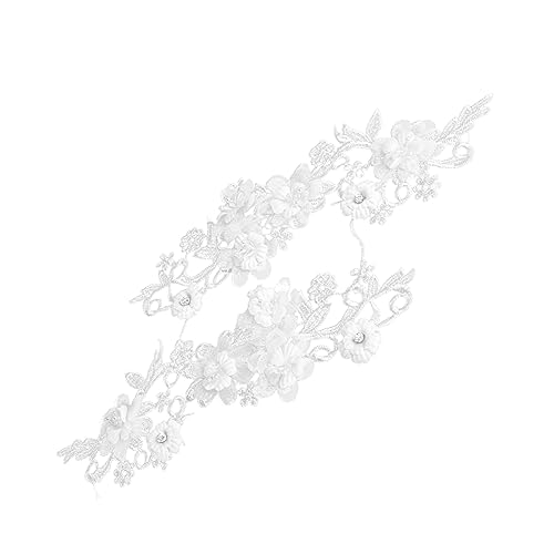 DOITOOL 1 Paar Diy Spitzenband für Hochzeiten und Feste Dekorationsbänder für Bastelprojekte Kleidung Gartenarbeit Reinem Weiß DOITOOL 1 Paar Diy Spitzenband für Hochzeiten und Feste Dekorationsbänder für Bastelprojekte Kleidung Gartenarbeit Reinem Weiß von DOITOOL