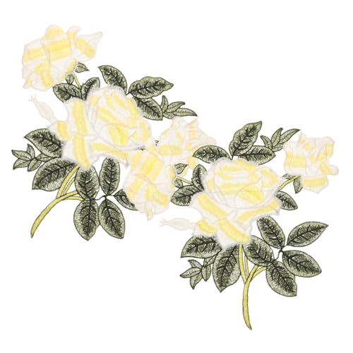 DOITOOL 1 Paar Gestickte Rosentuchaufkleber Erwachsene Kleidung bunt bestickt Patch aufnähen selbst Blumenbeete Kleiderflicken für Löcher gestickte Aufnäher Flicken aufnähen Polyester Gelb DOITOOL 1 Paar Gestickte Rosentuchaufkleber Erwachsene Kleidung bunt bestickt Patch aufnähen selbst Blumenbeete Kleiderflicken für Löcher gestickte Aufnäher Flicken aufnähen Polyester Gelb von DOITOOL