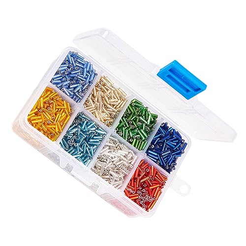DOITOOL 1 Packung Bunte Glasperlen Lochdurchmesser für Diy Armbänder Schlüsselanhänger und Schmuckherstellung ca Stabiler Box Vielseitig Einsetzbare Bastelaccessoires DOITOOL 1 Packung Bunte Glasperlen Lochdurchmesser für Diy Armbänder Schlüsselanhänger und Schmuckherstellung ca Stabiler Box Vielseitig Einsetzbare Bastelaccessoires von DOITOOL