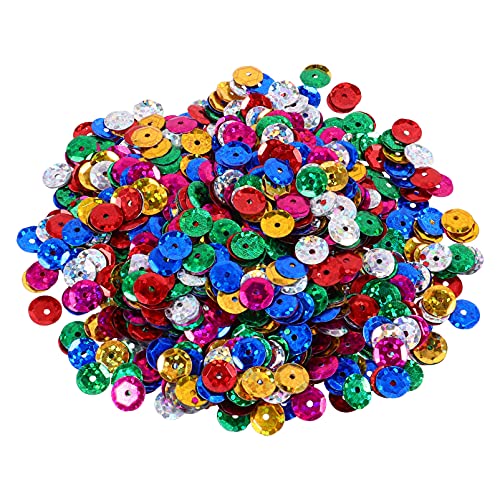 DOITOOL 1 Packung DIY Pailletten Deko Material für Schmuck Kleidung Handgemachte Bunte Glitzer Pailletten für Kreative Bastelprojekte von DOITOOL