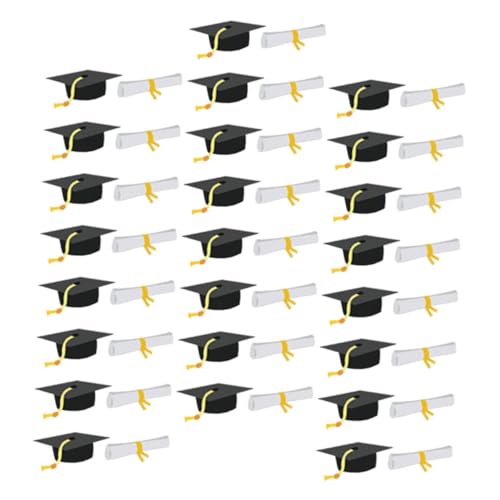 DOITOOL 1 Packung Doktorhut Konfetti Abschlusskappendekorationen Partyzubehör Für 2025 Herzlichen Glückwunsch Grad Graduierungskappen- Abschluss Konfetti Papier von DOITOOL