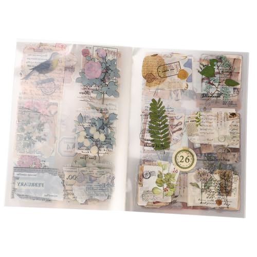 DOITOOL 1 Packung Vintage Aufkleber für Scrapbooking Dekorative Sticker für Tagebuch und Journaling Hochwertige Retro Designs für Kreative Bastelprojekte und Einladungen DOITOOL 1 Packung Vintage Aufkleber für Scrapbooking Dekorative Sticker für Tagebuch und Journaling Hochwertige Retro Designs für Kreative Bastelprojekte und Einladungen von DOITOOL