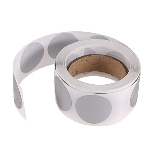 DOITOOL 1 Rolle 300 Stück Aufkleber klebrig Vinyl Registerkarten Hochzeit bookmarks book marks buch marker aufklebebuchstaben sticker Etiketten aufkleben kleine runde Etiketten Silver DOITOOL 1 Rolle 300 Stück Aufkleber klebrig Vinyl Registerkarten Hochzeit bookmarks book marks buch marker aufklebebuchstaben sticker Etiketten aufkleben kleine runde Etiketten Silver von DOITOOL