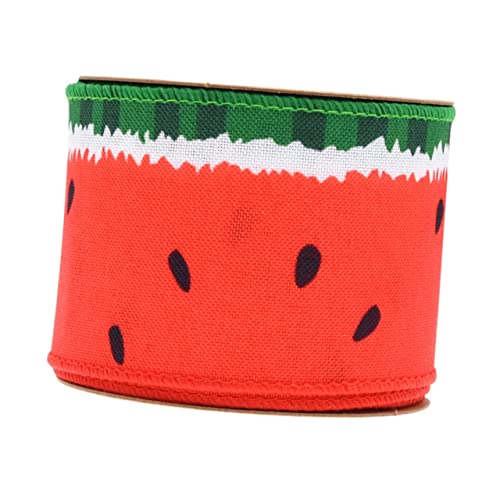 DOITOOL 1 Rolle Bande dekorative Materialien Bänder zum Basteln Schleife Band für Ornamente geschenkband Bänder mit Wassermelonenmuster Sommerfruchtband Anti-Betäubung DOITOOL 1 Rolle Bande dekorative Materialien Bänder zum Basteln Schleife Band für Ornamente geschenkband Bänder mit Wassermelonenmuster Sommerfruchtband Anti-Betäubung von DOITOOL