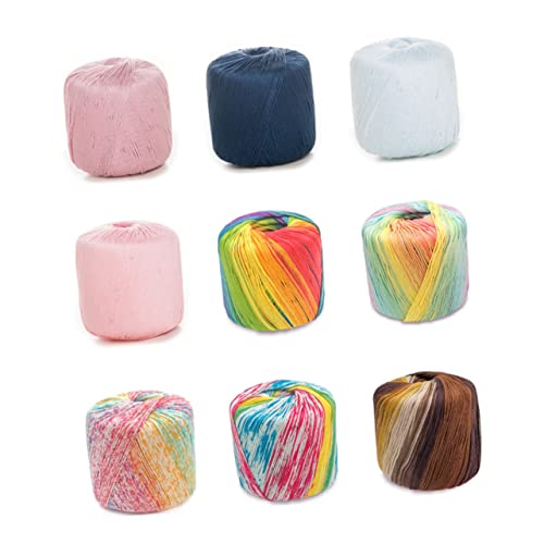 DOITOOL 1 Rolle Baumwollgarn zum Stricken decken blanket knitting wool hutschachtel scarf gestrickt Garn basteln Regenbogen -bunigiertes Baumwollgarn Feines Regenbogengarn DOITOOL 1 Rolle Baumwollgarn zum Stricken decken blanket knitting wool hutschachtel scarf gestrickt Garn basteln Regenbogen -bunigiertes Baumwollgarn Feines Regenbogengarn von DOITOOL