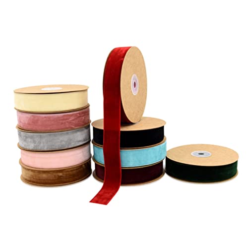 DOITOOL 1 Rolle Beflockungsband farbig dickes Band Geschenkband wickeln Wickelband seidenband ribbon geschenksband krawatten halsketten extra breites Band Hochzeitsbänder Filzband Blue von DOITOOL