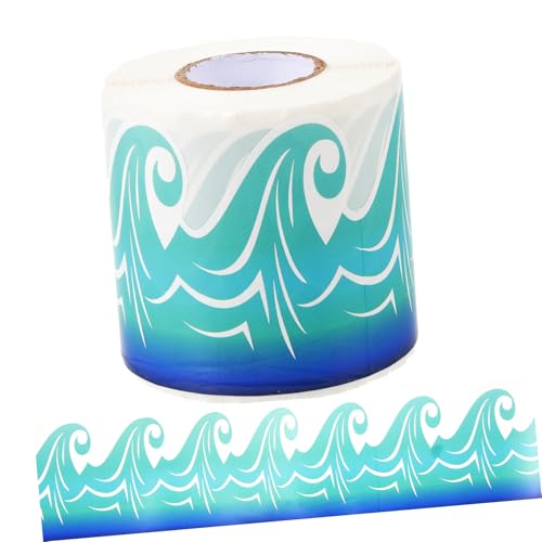 DOITOOL 1 Rolle Blaue Wellenrand Aufkleber für Tafel Wasserfeste Diy Bordüre für Pinnwand Schuldekoration Vielseitig Einsetzbar für Bastelprojekte und Kreative Gestaltung DOITOOL 1 Rolle Blaue Wellenrand Aufkleber für Tafel Wasserfeste Diy Bordüre für Pinnwand Schuldekoration Vielseitig Einsetzbar für Bastelprojekte und Kreative Gestaltung von DOITOOL