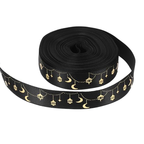 DOITOOL 1 Rolle Bogenband dekoratives Wickelband Party-Verschönerungsband islamische Partydekoration Kranzband Feierband Blumenband Blumenstrauß-Wickelband Polyester Black DOITOOL 1 Rolle Bogenband dekoratives Wickelband Party-Verschönerungsband islamische Partydekoration Kranzband Feierband Blumenband Blumenstrauß-Wickelband Polyester Black von DOITOOL