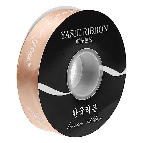 DOITOOL 1 Rolle Briefband für Hochzeitsfeier Band zum Basteln seidig geschenkband Schleifenknoten machen Bänder Wickelband dekorative bänder dekoratives Band Polyester Khaki von DOITOOL