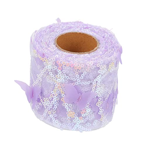 DOITOOL 1 Rolle Bunte Spitzenbänder für Diy Projekte Breites Yards Langes Lila Gesticktes Dekoband für Haaraccessoires und Bastelarbeiten für Hochzeiten und DOITOOL 1 Rolle Bunte Spitzenbänder für Diy Projekte Breites Yards Langes Lila Gesticktes Dekoband für Haaraccessoires und Bastelarbeiten für Hochzeiten und von DOITOOL