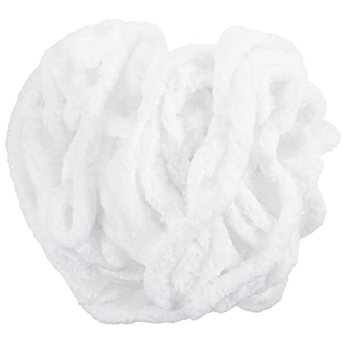 DOITOOL 1 Rolle Chunky Chenille Garn Ultraweiches Handstrickgarn für DIY Projekte für Pullover Schals und Decken Reinweiß Hautfreundlich und Atmungsaktiv DOITOOL 1 Rolle Chunky Chenille Garn Ultraweiches Handstrickgarn für DIY Projekte für Pullover Schals und Decken Reinweiß Hautfreundlich und Atmungsaktiv von DOITOOL
