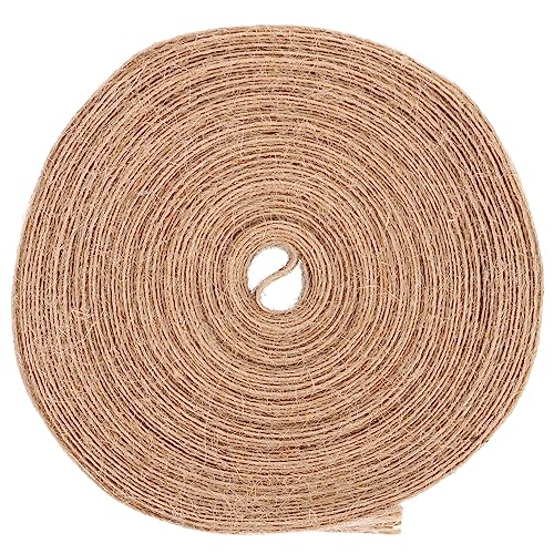 DOITOOL 1 Rolle DIY Handgefertigtes Hanfseil Hochzeits Sackleinen Dekoratives Geschenkband Besatz Verschleißfestes Geschenkband Weihnachtsaccessoire Verschleißfestes Band DOITOOL 1 Rolle DIY Handgefertigtes Hanfseil Hochzeits Sackleinen Dekoratives Geschenkband Besatz Verschleißfestes Geschenkband Weihnachtsaccessoire Verschleißfestes Band von DOITOOL