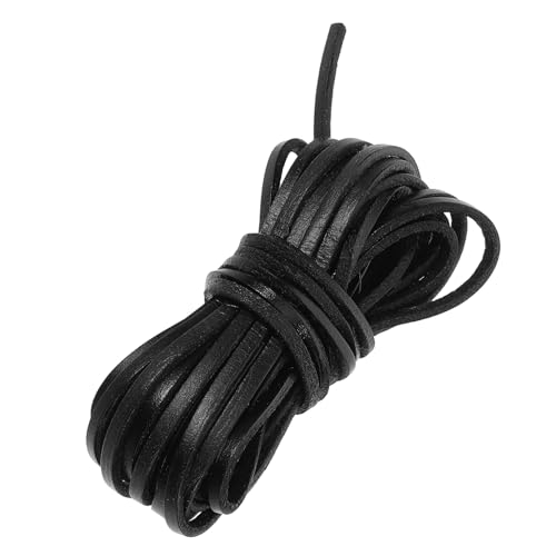 DOITOOL 1 Rolle DIY Schmuck Lederseile Schnüre Armbänder Kabel Dünn Schlüssel Schild Handgefertigte Kordel Herstellung Verdrehte Schwarz Makramee-Schnur Rindsleder Black DOITOOL 1 Rolle DIY Schmuck Lederseile Schnüre Armbänder Kabel Dünn Schlüssel Schild Handgefertigte Kordel Herstellung Verdrehte Schwarz Makramee-Schnur Rindsleder Black von DOITOOL