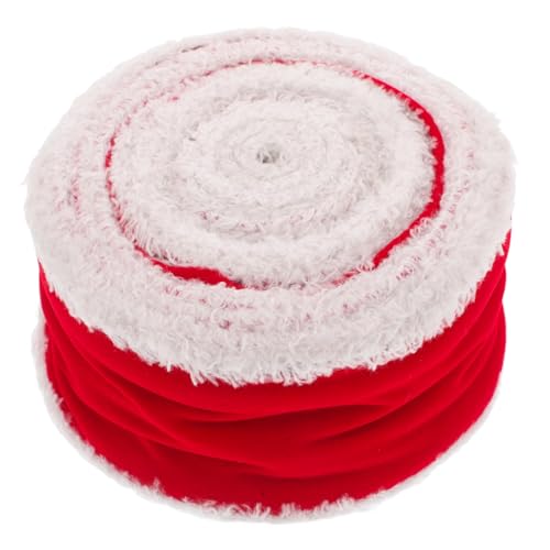 DOITOOL 1 Rolle DIY band für weihnachten Weihnachtsdekoration Bastelmaterial Farbige Bänder Party Corporation hochzeit dekoration Band für Blumen Bänder für Handwerk breites Band Nylon rot von DOITOOL