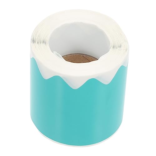 DOITOOL 1 Rolle Dekorative Aufkleber Tafel-aufkleber Pinnwand-grenzen Schwarzes Brett Für Das Klassenzimmer Schild Erste Klassenzimmerdekor Groß Wohnkultur Papier Blue von DOITOOL