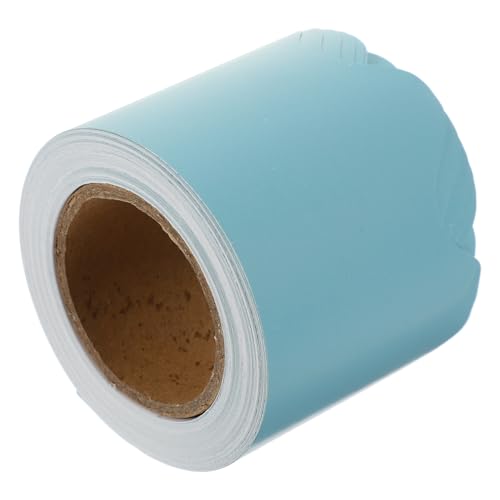 DOITOOL 1 Rolle Dekorative Papierrand Dekorationen Wand Grenzausstattung hängend Schild trimmen Dekoration Bulletin Boards Trimm Grenzen der Klassenzimmertafel beschichtetes Papier Blau von DOITOOL