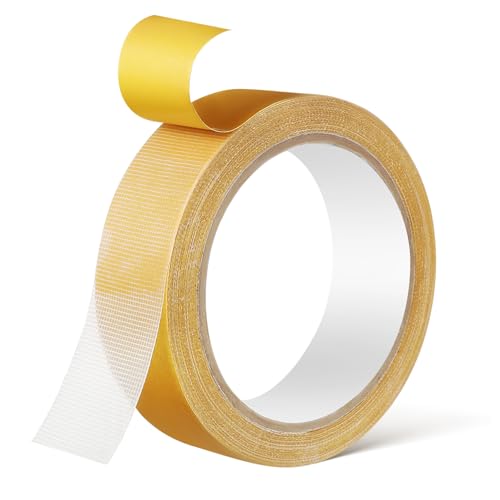 DOITOOL 1 Rolle Doppelseitiges Gewebeband Extra Starkes Langlebiges Klebeband für Teppiche Bilderrahmen und Einfach Anzuwenden Robust und Verschleißfest Befestigen und Reparieren DOITOOL 1 Rolle Doppelseitiges Gewebeband Extra Starkes Langlebiges Klebeband für Teppiche Bilderrahmen und Einfach Anzuwenden Robust und Verschleißfest Befestigen und Reparieren von DOITOOL
