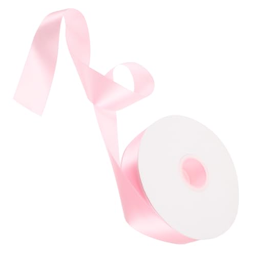 DOITOOL 1 Rolle Einseitiges verschlüsselter Polyesterband Verpackungsband Kranzbänder Verpackungsbänder Band für Blumenstrauß Bänder zum Basteln Kuchenbandband Geschenkband Band Masse Rosa von DOITOOL