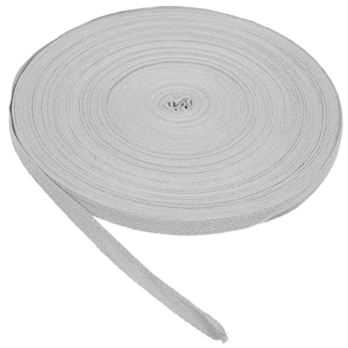 DOITOOL 1 Rolle Fischgräten -baumwollgürtel Mini Schleife Basteln Wickeln Leichtes Band Zum Einpacken Stoff Nähen Schwarzes Band Gurtband Zum Verpacken Von Geschenken Grey Baumwolle von DOITOOL