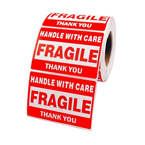 DOITOOL 1 Rolle Fragile Aufkleber Selbstklebende Warnetiketten für Versand und Verpackung Vorsicht Zerbrechlich Etiketten mit Hoher Haftkraft DOITOOL 1 Rolle Fragile Aufkleber Selbstklebende Warnetiketten für Versand und Verpackung Vorsicht Zerbrechlich Etiketten mit Hoher Haftkraft von DOITOOL