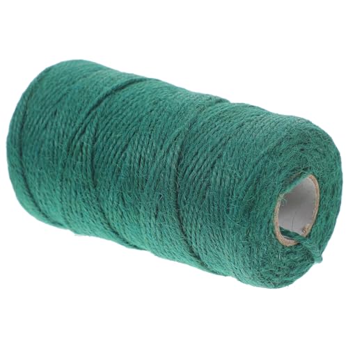DOITOOL 1 Rolle Geschenkverpackungsschnur Weihnachtsschnur Wickelschnur binden weihnachtsdeko dekoration weihnachten treppen dekoratives Juteseil natürliches Jutegarn betäuben Green von DOITOOL