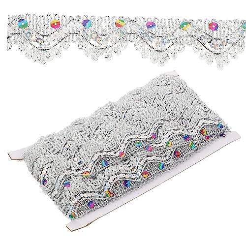 DOITOOL 1 Rolle Glänzendes Pailletten Bordüre für Diy Kleidung Dekorativer und Strapazierfähiger Besatz Zuschneidbar für Kostüme Hochzeiten und Feiertage Vielseitig Einsetzbar für Kleidung von DOITOOL