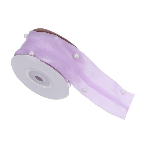 DOITOOL 1 Rolle Haarnadel Mit Perlenschleife Diy -handwerksband Party-diy-band Blumenverpackungsbänder Bowknot -band Wickelband Party-verpackungsband Bogenband Geschenkband Violett Satin- DOITOOL 1 Rolle Haarnadel Mit Perlenschleife Diy -handwerksband Party-diy-band Blumenverpackungsbänder Bowknot -band Wickelband Party-verpackungsband Bogenband Geschenkband Violett Satin- von DOITOOL