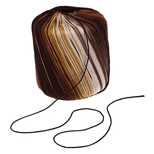 DOITOOL 1 Rolle Häkeln Von Baumwollfaden Strickgarn Aus Baumwolle Schalgarn 8lagig Häkelgarn Grob Mehrfarbig Gradient Stoff Leicht Dünn Handstrickgarn Baumwollgarn Zum Häkeln Stränge Brown von DOITOOL