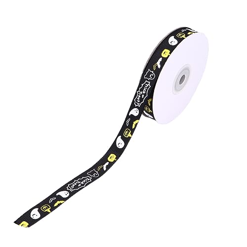 DOITOOL 1 Rolle Halloween Geschenkband Breit mit und Kürbis Muster Yards für Kreative Halloween Dekoration und Geschenkverpackung von DOITOOL
