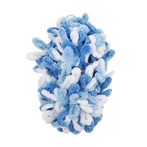 DOITOOL 1 Rolle Handgestrickte Garn häkeln Wolle Material handmade handmass von hand gemacht braid tool Strickgarn dickes Garn grobes Baumwollgarn DIY wollgarn 100% Polyesterfaser Blue DOITOOL 1 Rolle Handgestrickte Garn häkeln Wolle Material handmade handmass von hand gemacht braid tool Strickgarn dickes Garn grobes Baumwollgarn DIY wollgarn 100% Polyesterfaser Blue von DOITOOL