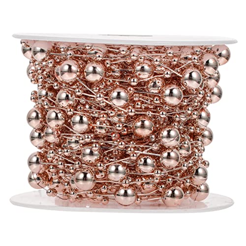 DOITOOL 1 Rolle Kette mit Perlendesign Party Perlen zum Basteln Braut- hochzeitsdeko wedding decoration werkzeug Kleidungsdekorationszubehör Taschenkettenornament Plastik Rose Gold DOITOOL 1 Rolle Kette mit Perlendesign Party Perlen zum Basteln Braut- hochzeitsdeko wedding decoration werkzeug Kleidungsdekorationszubehör Taschenkettenornament Plastik Rose Gold von DOITOOL