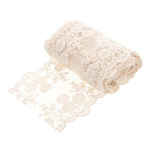 DOITOOL 1 Rolle Lace Trim für Diy Nähprojekte Schwarzes Elastisches Spitzenband für Kleidung Vorhänge Tischdecken und Unterwäschedekoration Elegantes Dekoratives Material für Kreative von DOITOOL