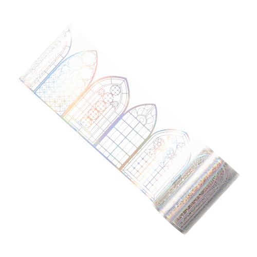 DOITOOL 1 Rolle Laserdekorative Aufkleber Ästhetische Aufkleber Scrapbooking Sammelalbum Liefert Dekoration Scrapbook-klebeband Dekorativ Bunt Aufkleber Für Bastelmaterial Das Haustier von DOITOOL