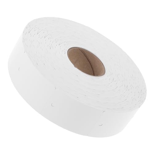 DOITOOL 1 Rolle Leerer Druckstau Blankoetikett Für Kleidung Druckmaschinenetikett Etikettendrucker-tag Praktisches Leeres Etikett Druckeretikett Leer Beschichtetes Papier Weiß von DOITOOL