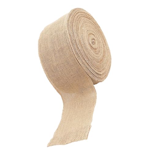DOITOOL 1 Rolle Leinen- Stoff Schleife Sackleinenband für hochzeitsdeko wedding decoration Jute handgefertigt hohzeitdeko hochzeitsdeco Geschenkband selber machen Weihnachtszubehör DOITOOL 1 Rolle Leinen- Stoff Schleife Sackleinenband für hochzeitsdeko wedding decoration Jute handgefertigt hohzeitdeko hochzeitsdeco Geschenkband selber machen Weihnachtszubehör von DOITOOL