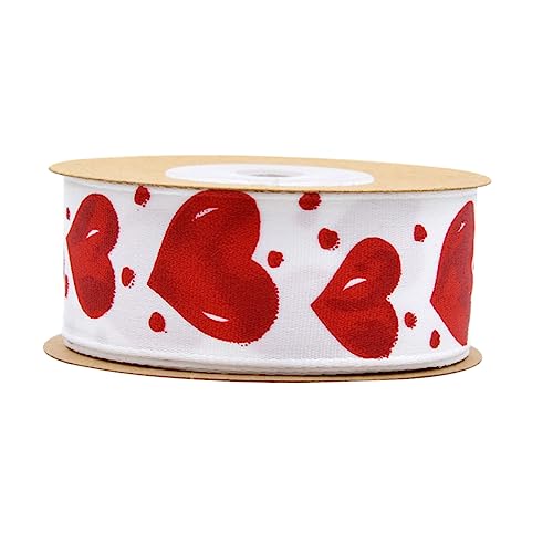 DOITOOL 1 Rolle Liebesband Herzdekoration Bänder zum Verpacken Wickelband Herzband seidenband ribbon schleifenband schultüte zöpfe dekoratives Band Verpackungsband Polyester DOITOOL 1 Rolle Liebesband Herzdekoration Bänder zum Verpacken Wickelband Herzband seidenband ribbon schleifenband schultüte zöpfe dekoratives Band Verpackungsband Polyester von DOITOOL
