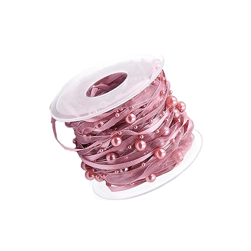 DOITOOL 1 Rolle Piyester-Gurtbänder für Partys seidenband ribbon Romantische Dekoration party decoration Schleife aus floralen Bändern funkeln Rosa Geschenkband dekoratives Perlenband Rosy DOITOOL 1 Rolle Piyester-Gurtbänder für Partys seidenband ribbon Romantische Dekoration party decoration Schleife aus floralen Bändern funkeln Rosa Geschenkband dekoratives Perlenband Rosy von DOITOOL