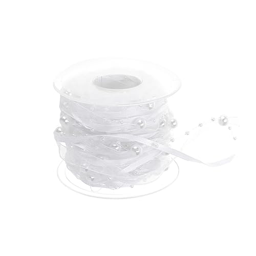 DOITOOL 1 Rolle Piyester-Gurtbänder für Partys weißes Band Brautduschendekorationen heiraten Satinbänder Band zum Basteln seidenband ribbon bandfeile dekoratives Perlenband Geschenkband DOITOOL 1 Rolle Piyester-Gurtbänder für Partys weißes Band Brautduschendekorationen heiraten Satinbänder Band zum Basteln seidenband ribbon bandfeile dekoratives Perlenband Geschenkband von DOITOOL