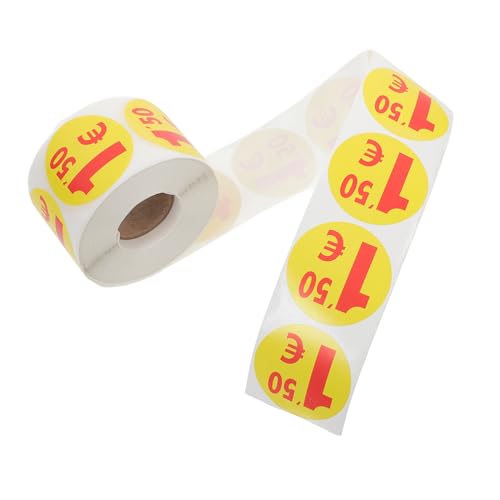 DOITOOL 1 Rolle Preisschild Aufkleber Papier Etiketten Dot -aufkleber Aufkleber-garage Klebrig Leere Preisschilder Aufkleber Zu Verkaufen Kennzeichnungsaufkleber Tag Sale -aufkleber von DOITOOL