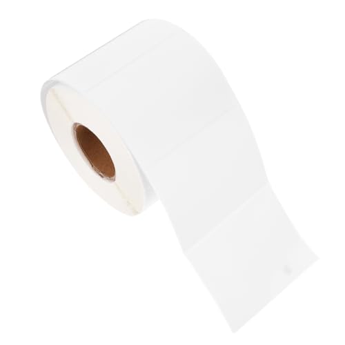 DOITOOL 1 Rolle Preisschildpapier Etiketten Aufkleber Druckbar Klebrig Namensetiketten Klebeetiketten Aus Papier Leere Papiere Kopierpapier Konstruktionspapiere Druckerpapier Weiß von DOITOOL
