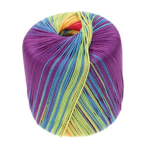 DOITOOL 1 Rolle Regenbogen-Farbverlauf, Baumwollgarn, superweiches Häkelgarn zum Stricken für Pullover, Mützen, Schals, dickes Garn für warme, bequeme Accessoires DOITOOL 1 Rolle Regenbogen-Farbverlauf, Baumwollgarn, superweiches Häkelgarn zum Stricken für Pullover, Mützen, Schals, dickes Garn für warme, bequeme Accessoires von DOITOOL