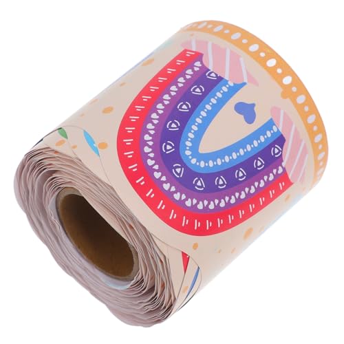 DOITOOL 1 Rolle Regenbogenrandpapier Schultafelgrenzen im Klassenzimmer Klassenzimmerdekor Pinnwand-Grenzen Klassenzimmer Grenze Bulletin-Grenzen beschichtetes Papier von DOITOOL